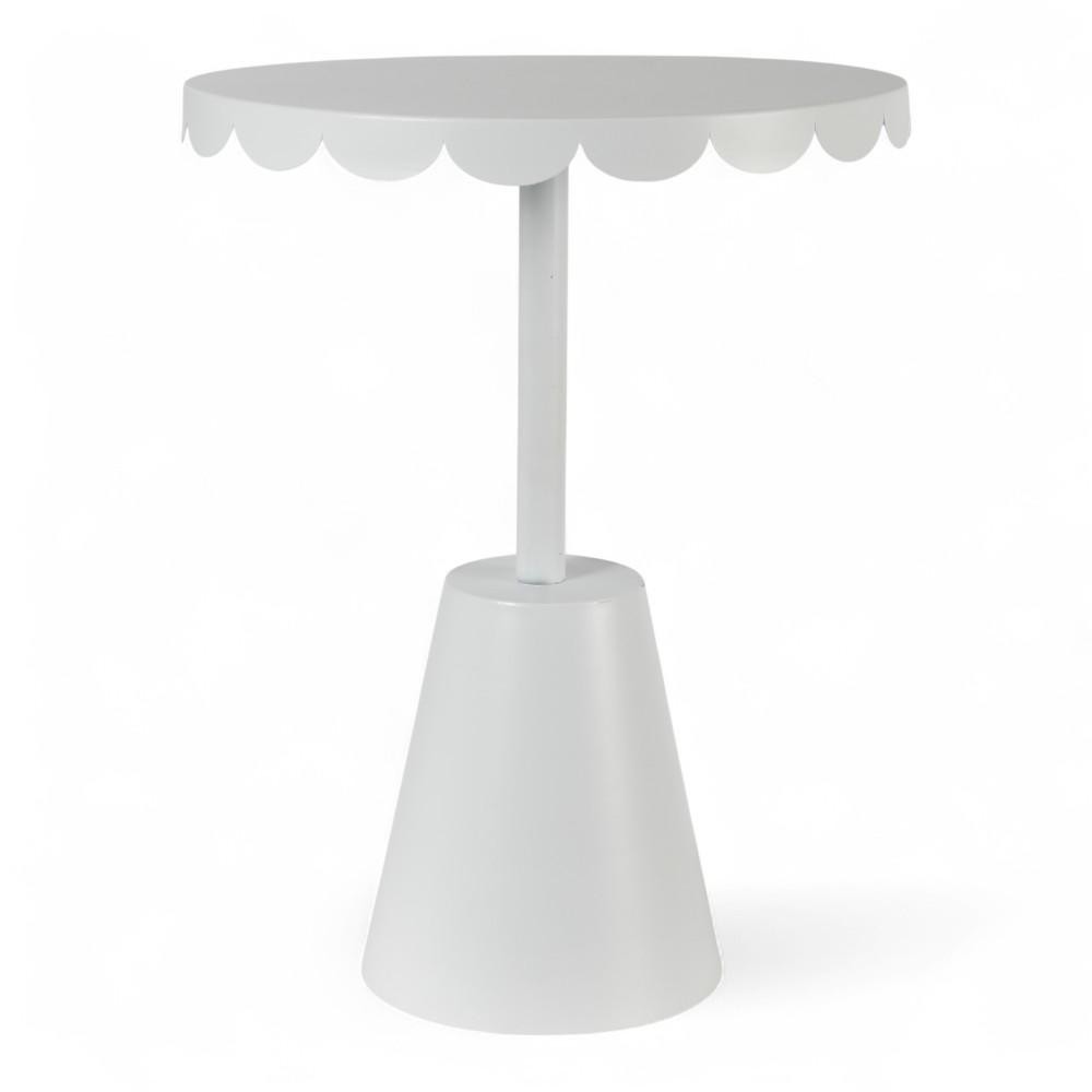 TAVOLINO METALLO CM.40X51 BIANCO